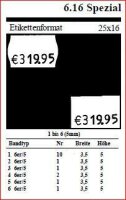Handauszeichner Contact 6.16 Spezial Premium 1-Zeiler 6 Stellen - Preisauszeichner für Etiketten 25x16mm