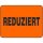 Sonderpreis-Etiketten "Reduziert" - 3.000 Werbe-Aufkleber 31 x 23,5mm leucht-rot