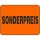 Sonderpreis-Etiketten "SONDERPREIS" - 600 Werbe-Aufkleber 31 x 23,5mm leucht-rot
