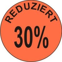 Sonderpreis-Etiketten Reduziert 30% - 3.000...