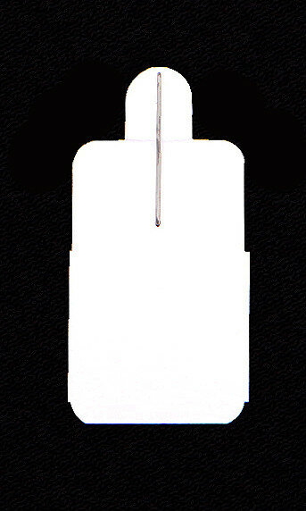 Stechetiketten 24 x 36mm - 1.000 Kartonetiketten mit Nadel
