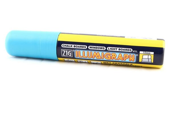 ZIG Kreidemarker Illumigraph 15mm - 5 wasserlösliche Marker blau