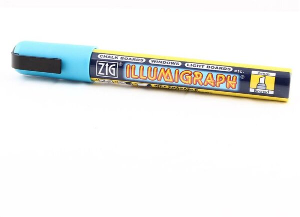 ZIG Kreidemarker Illumigraph 5mm - 5 wasserlösliche Marker blau