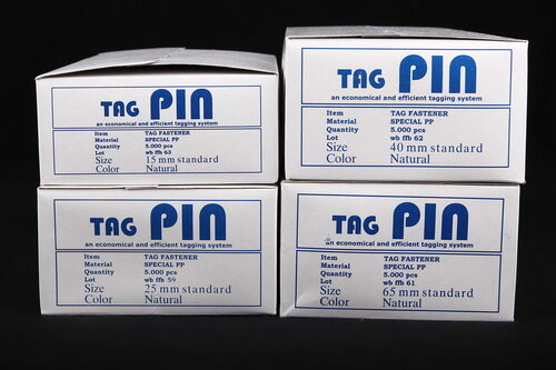 Heftfäden Standard TagPin transparent 15 - 125mm - 10.000 Kunststofffäden