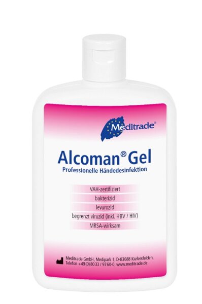 Alcoman Gel - 24 x 150 ml - Händedesinfektionsmittel - Desinfektionsmittel