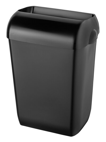 PlastiQline Abfallbehälter 23 Liter - Mülleimer - offen - Kunststoff - schwarz