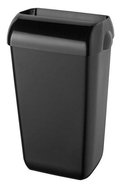 PlastiQline Abfallbehälter 43 Liter - Mülleimer - offen - Kunststoff - schwarz