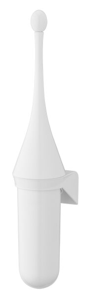 PlastiQline Toilettenbürstenhalter Kunststoff - weiß
