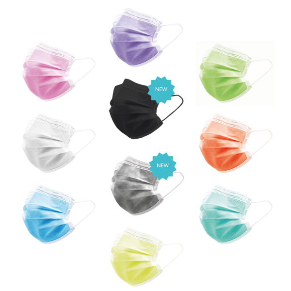 500 Unigloves PROFIL PLUS® Mundschutz Mund-Nasen-Masken Vlies in allen Farben