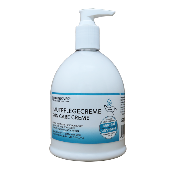 500ml Unigloves Hautpflegecreme Handcreme - hohe Hautverträglichkeit