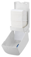 PlastiQLine Toilettenpapierspender Einzelblatt - Kunststoff - versch Farbfenster