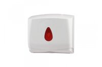 PlastiQLine Handtuchspender mini - Papierhandtuchspender - versch. Farbfenster