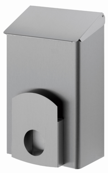 Hygienebehälter + Hygienebeutelhalter - 7 Liter - Edelstahl - Klappdeckel