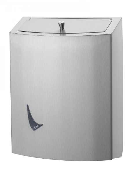 Dutch Bins Abfallbehälter geschlossen - 9 L - Edelstahl - Klappdeckel