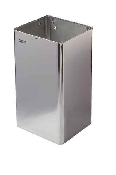Dutch Bins Abfallbehälter offen - 65 Liter - Edelstahl Hochglanz