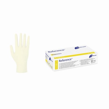 1000 Latex-Handschuhe Reference - leicht gepudert - weiß - unsteril - Gr.XS - XL