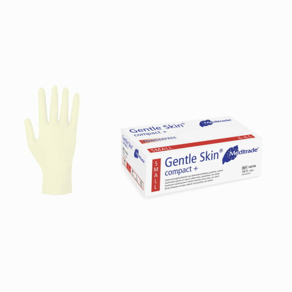1000 Latex-Handschuhe Gentle Skin Compact+ - puderfrei - weiß - unsteril - Gr. XS -XL