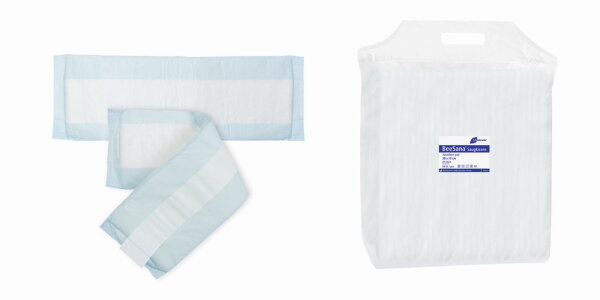 400 BeeSana Saugkissen - latexfrei - mit Fixierstreifen - 12 x 38 cm - Inkontinenzvorlage