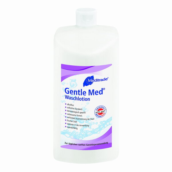 Gentle Med Waschlotion - 12 x 500 ml - seifenfrei - spenderfähig