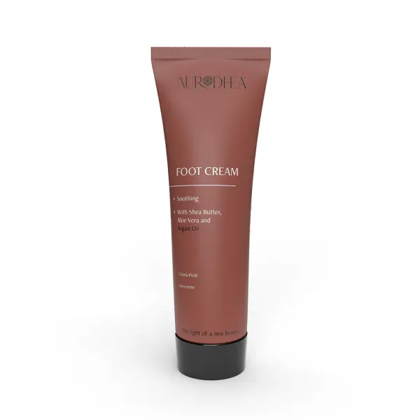 Aurodhea Bio-Fußcreme mit Arganöl, Shea Butter & Aloe Vera - 75 ml