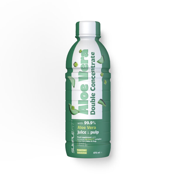 SuppleFit ALOE VERA, Blattsaft & Blattmark (99,9%) - 675 ml