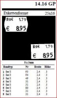 POSTEN - Preisauszeichner Contact 14.16 GP Premium 2-Zeiler 8 + 6 Stellen - Etiketten 25x16mm