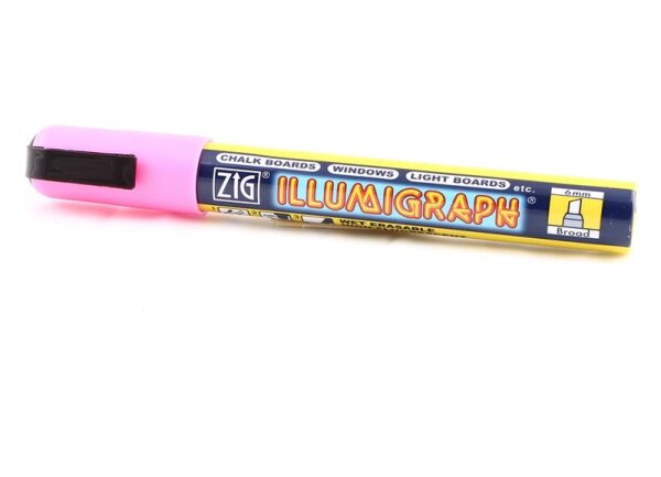 ZIG Kreidemarker Illumigraph 5mm - 5 wasserlösliche Marker pink