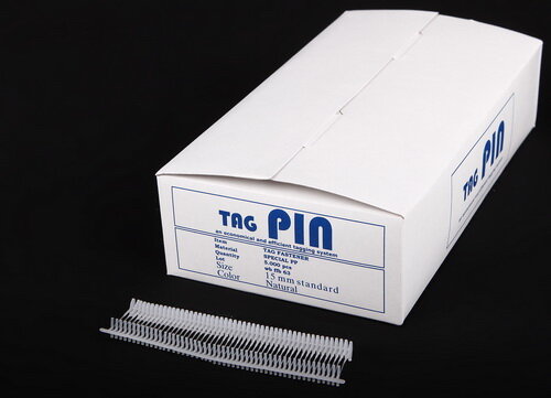 Heftfäden transparent Standard TagPin 15mm - 10.000 transparente Kunststofffäden