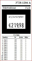 Preisauszeichner Contact 37.28-1206 A Premium 2-Zeiler 12 + 6 Stellen - Etiketten 37x28mm